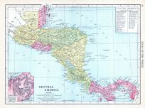 Central America, World Atlas 1913